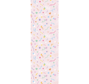 Mönster med söt pastell konfetti cirkel tapeter - Tenstickers