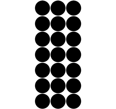 Svart prickar mönster cirkel tapeter - Tenstickers