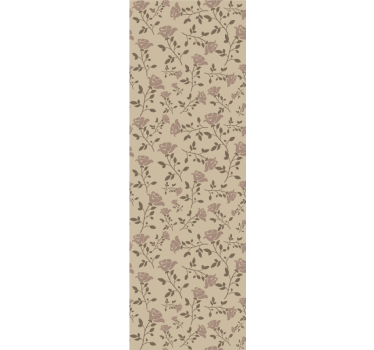Brun vintage rosmönster vintage tapeter - Tenstickers