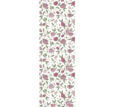 Blekrosa vintage rosor vintage tapeter - Tenstickers