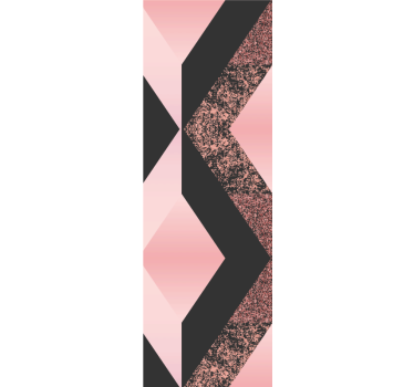 Abstrakt rosa mönster tapet geometriska former - Tenstickers
