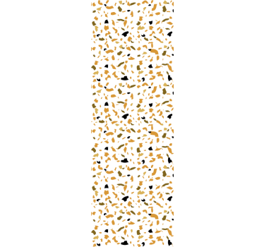 Varma färger terrazzo stil vardagsrum tapeter - Tenstickers