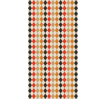 Retro mångfärgade diamanter retro tapeter - Tenstickers