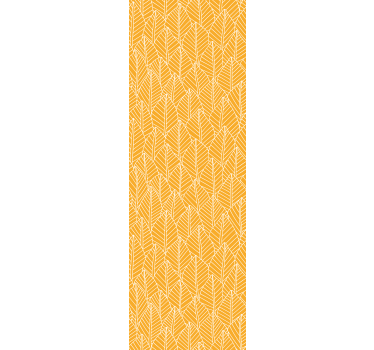 Orange brookes leaf kinfolk mönster lounge tapet - Tenstickers