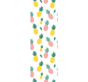 Ananas mönster frukt design kök tema tapeter - Tenstickers