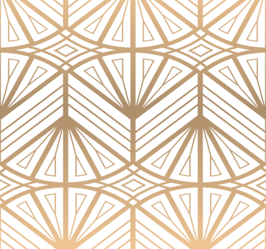 Gyllene geometriska mönster modern tapet - Tenstickers