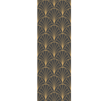 Delikat art deco stil bågar cool abstrakt tapet - Tenstickers