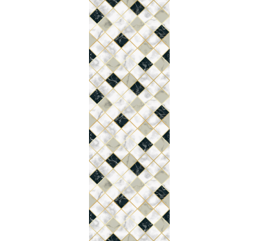 Elegant diamantmönster Tapet marmor - Tenstickers