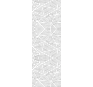 Vit och silver geometrisk trämönster trä tapeter - Tenstickers