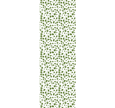 Gröna blad över vit bakgrund lämnar tapet - Tenstickers