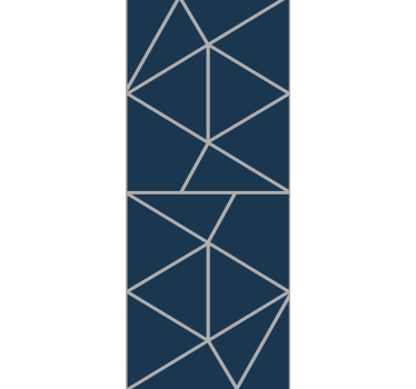 "metro prisma" geometriska trianglar geometrisk tapet - Tenstickers