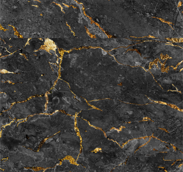 Svart guld marmor imitation marmor effekt tapeter - Tenstickers