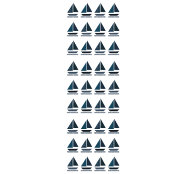 Segelbåt mönster Tapet anpassningsbara - Tenstickers