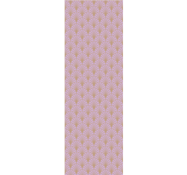 Rosa och guld fjällmönster klassiska tapetmönster - Tenstickers
