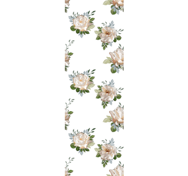 Stora blommor natur tapeter i kosmopolitisk stil - Tenstickers
