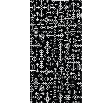 Viking symboler som retro tapeter - Tenstickers