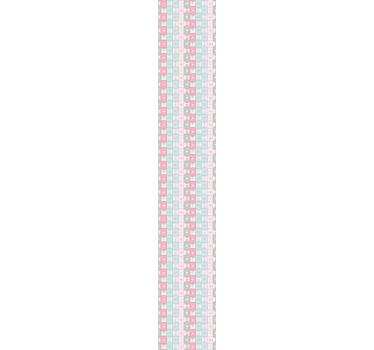 Lapptäcke hjärtan texturerad tapet - Tenstickers