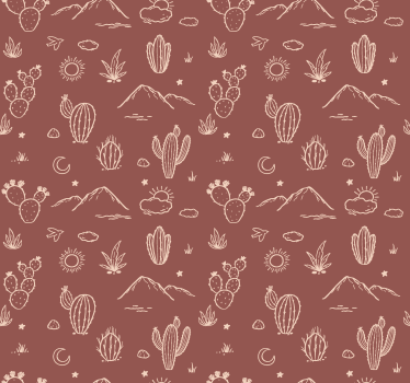Arizonas landskap terracotta tapet - Tenstickers