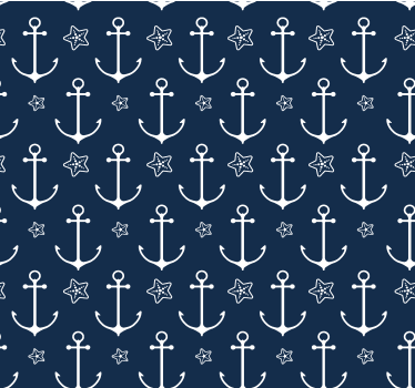 Ankarmönster Marin tapet - Tenstickers