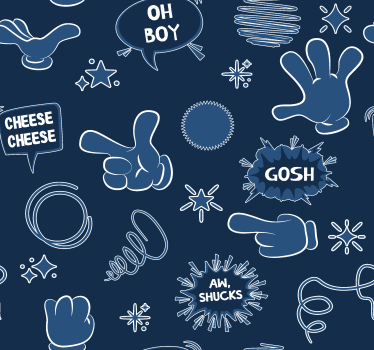Komisk stil Marin tapet - Tenstickers