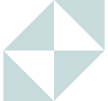 Blå trianglar geometriska tapeter - Tenstickers