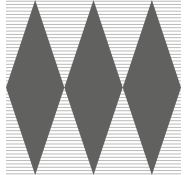 Grå diamantmönster geometriska tapeter - Tenstickers