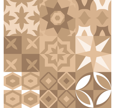 Portugisiska beige plattor Tapet plattor - Tenstickers
