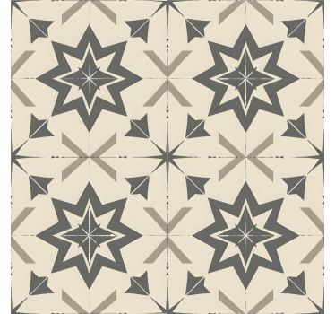 Beige stjärnklar design Tapet plattor - Tenstickers