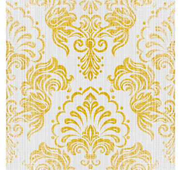 Gyllene design Barock tapet - Tenstickers