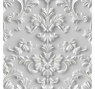 3d effekt Barock tapet - Tenstickers
