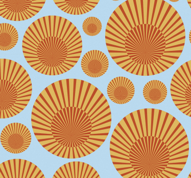 70-tals solsken geometrisk tapet - Tenstickers