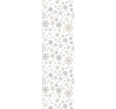 Snöflingor mönster har vardagsrum tapeter - Tenstickers