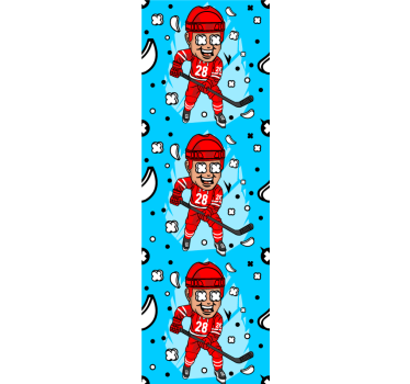 Rolig hockeyspelare barn tapet - Tenstickers
