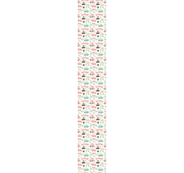 Barns rosa bilar barn tapeter - Tenstickers