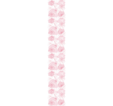 Blommor med rosor på rosa bakgrund natur tapet - Tenstickers