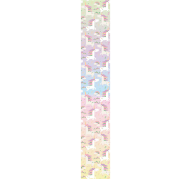 Akvarell unicorn barn tapet - Tenstickers