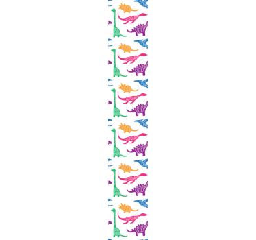 Namngivna dinosaurier barn tapeter - Tenstickers