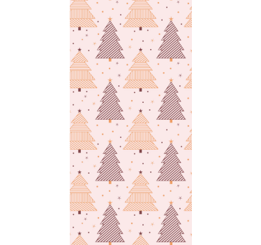 Geometriska tallar tapet natur - Tenstickers