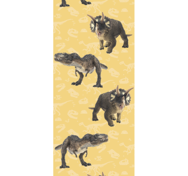 Realistiska dinosaurier i skogen cool djur tapet - Tenstickers
