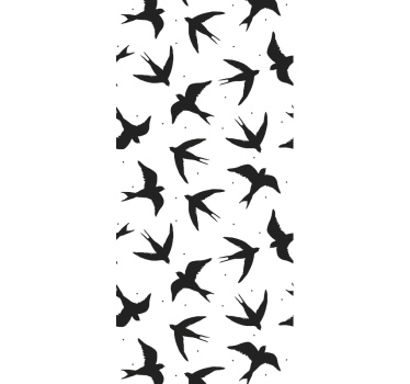 Fåglar som flyger bort matsal tapeter - Tenstickers