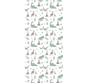 Dinosaurier och vulkaner tapeter för barn - Tenstickers