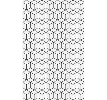 Kuber fyrkantigt mönster tapet - Tenstickers