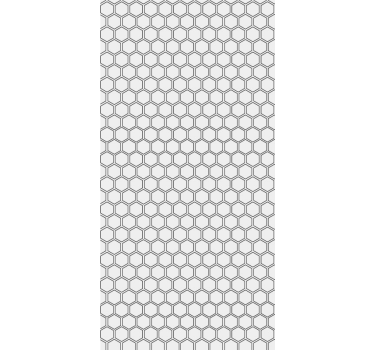 Grundläggande hexagon kakel effekt tapet - Tenstickers