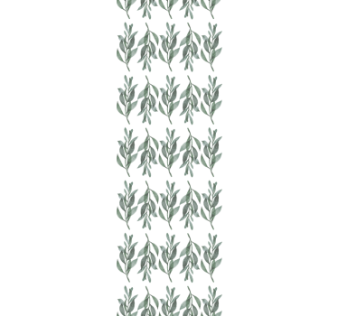 Botaniska lövverk Tapet blad - Tenstickers
