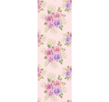 Eleganta rosor blommiga tapeter - Tenstickers