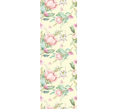 Sömlös rosor mönster blommigtapet - Tenstickers