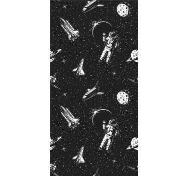 Astronaut i rymden sovrum tapeter - Tenstickers