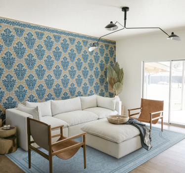 Elegant blommig design Barock tapet - Tenstickers