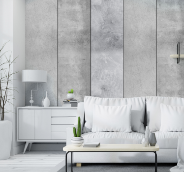 Texturerad cementvägg Tapet betong - Tenstickers