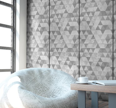 Betong trianglar texturerat tapet - Tenstickers
